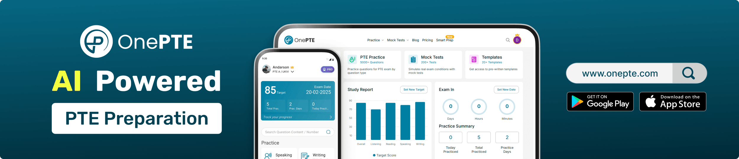 OnePTE - PTE Exam Practice App